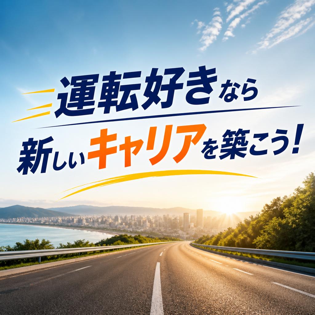 運転好きなら新しいキャリアを築こう！