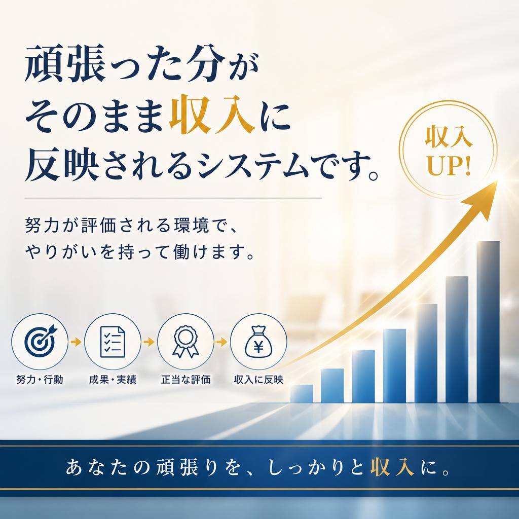 収入に直結する評価制度