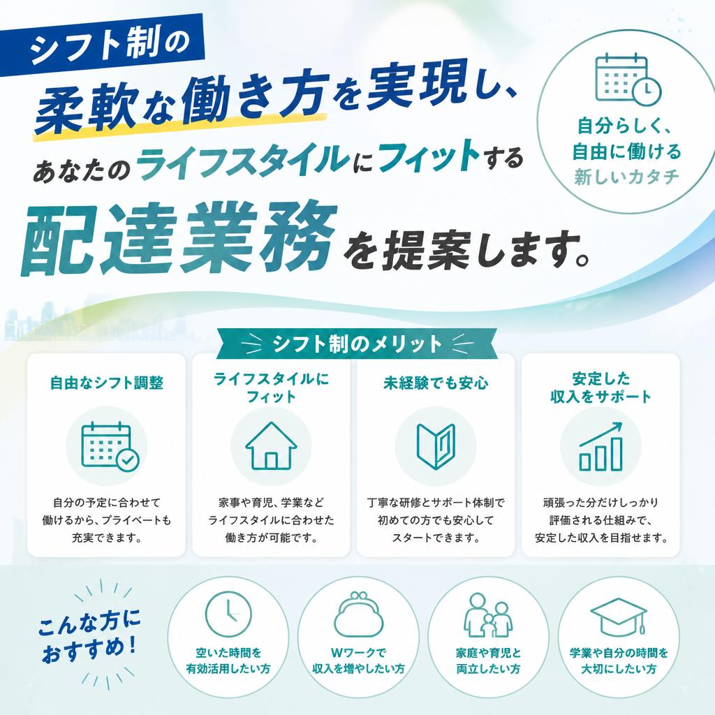 フレキシブルな勤務スタイル