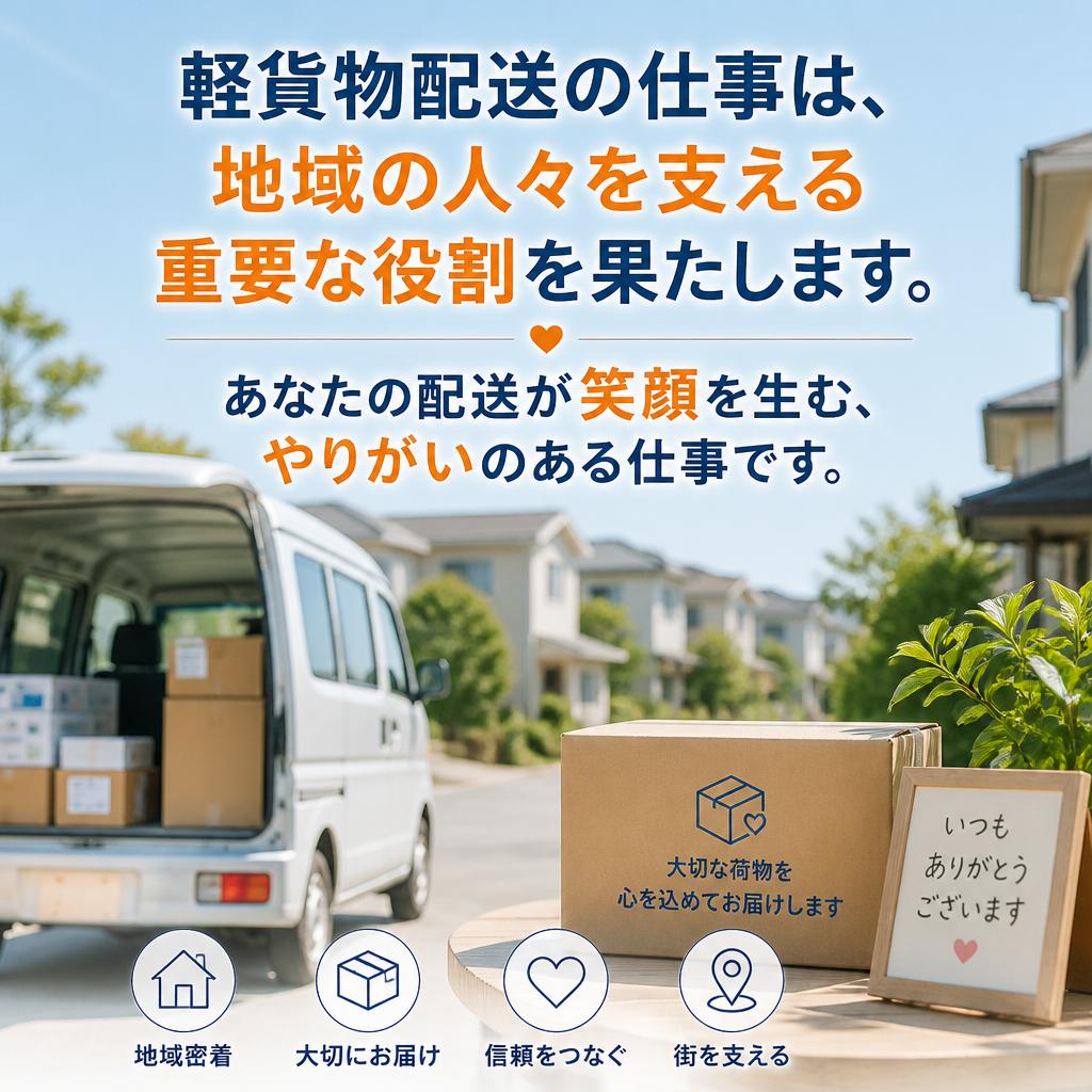 やりがいある配送業務