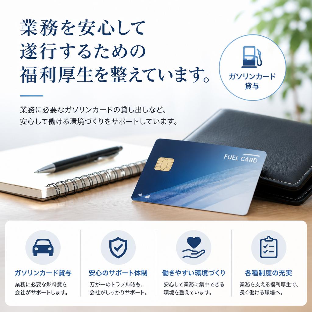 魅力的な福利厚生とサポート体制