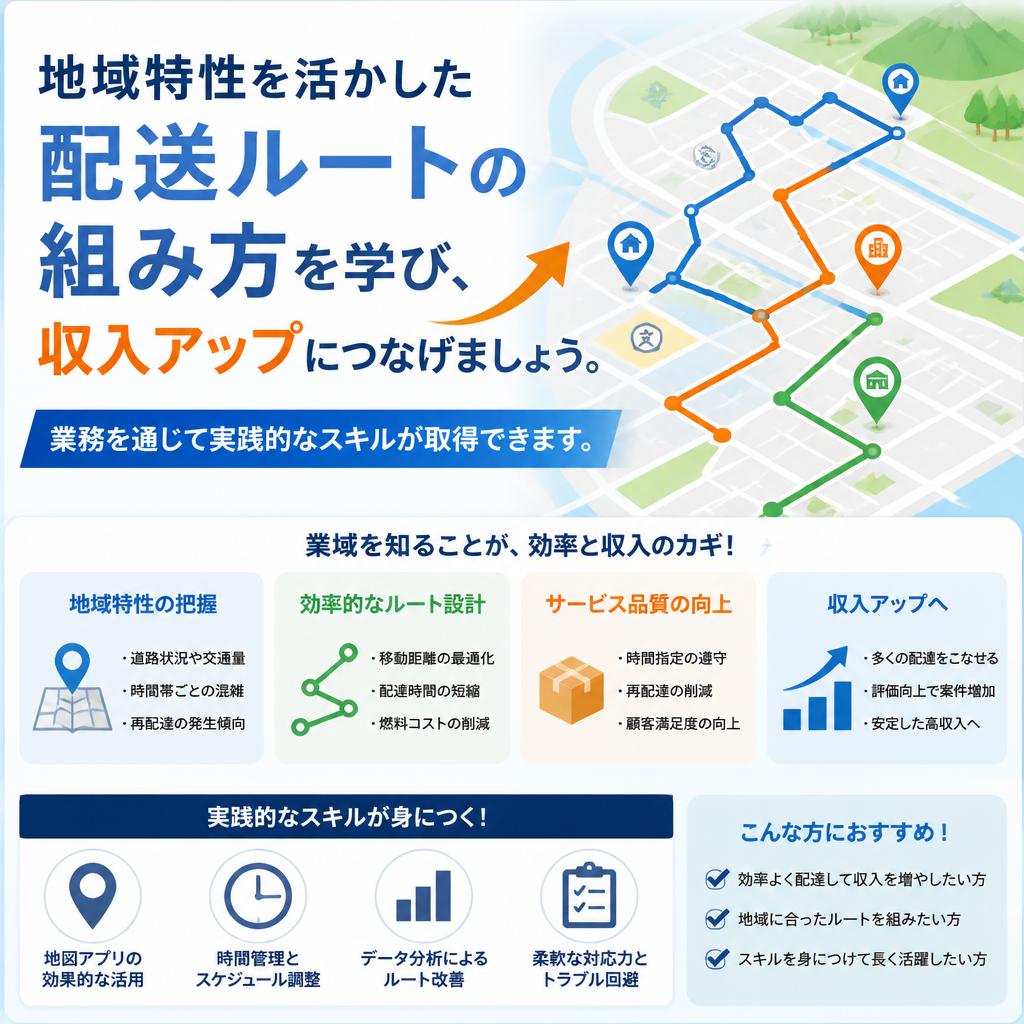 効率的な配送ルートで収入アップ