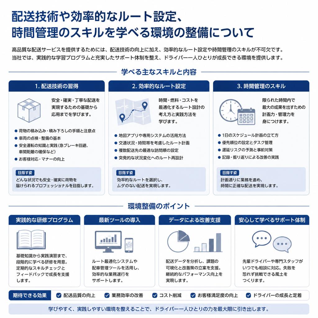 スキルアップできる環境