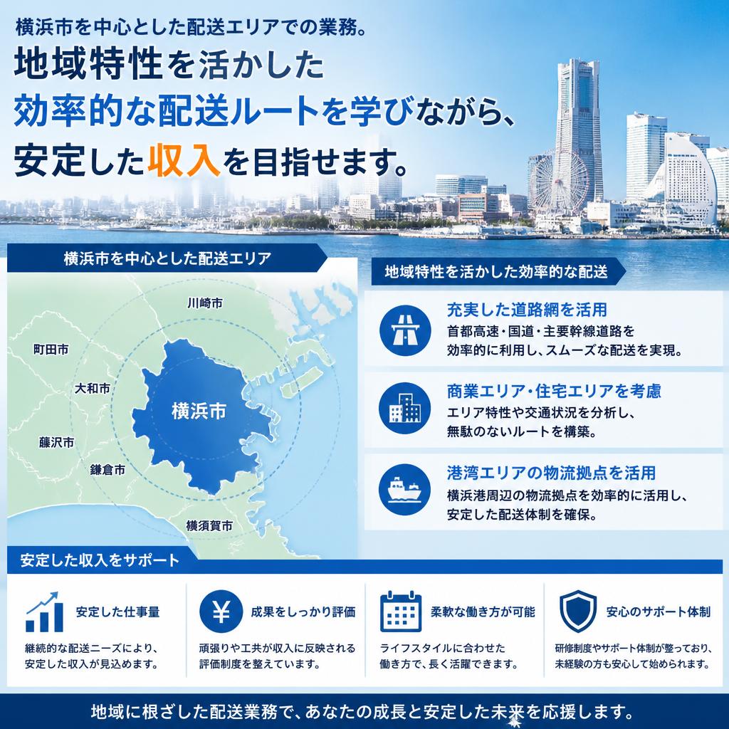 横浜エリアの配送に特化
