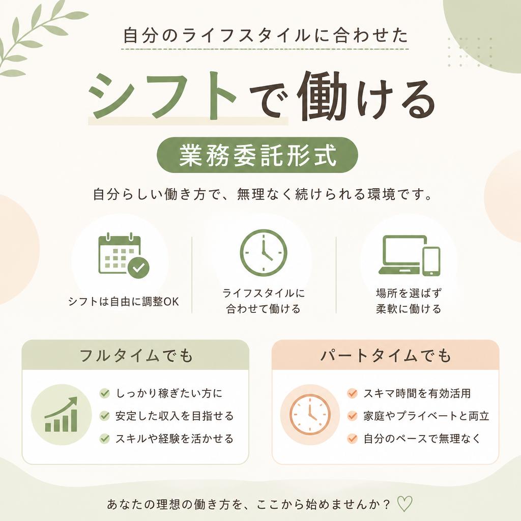 業務委託で自由な働き方を実現