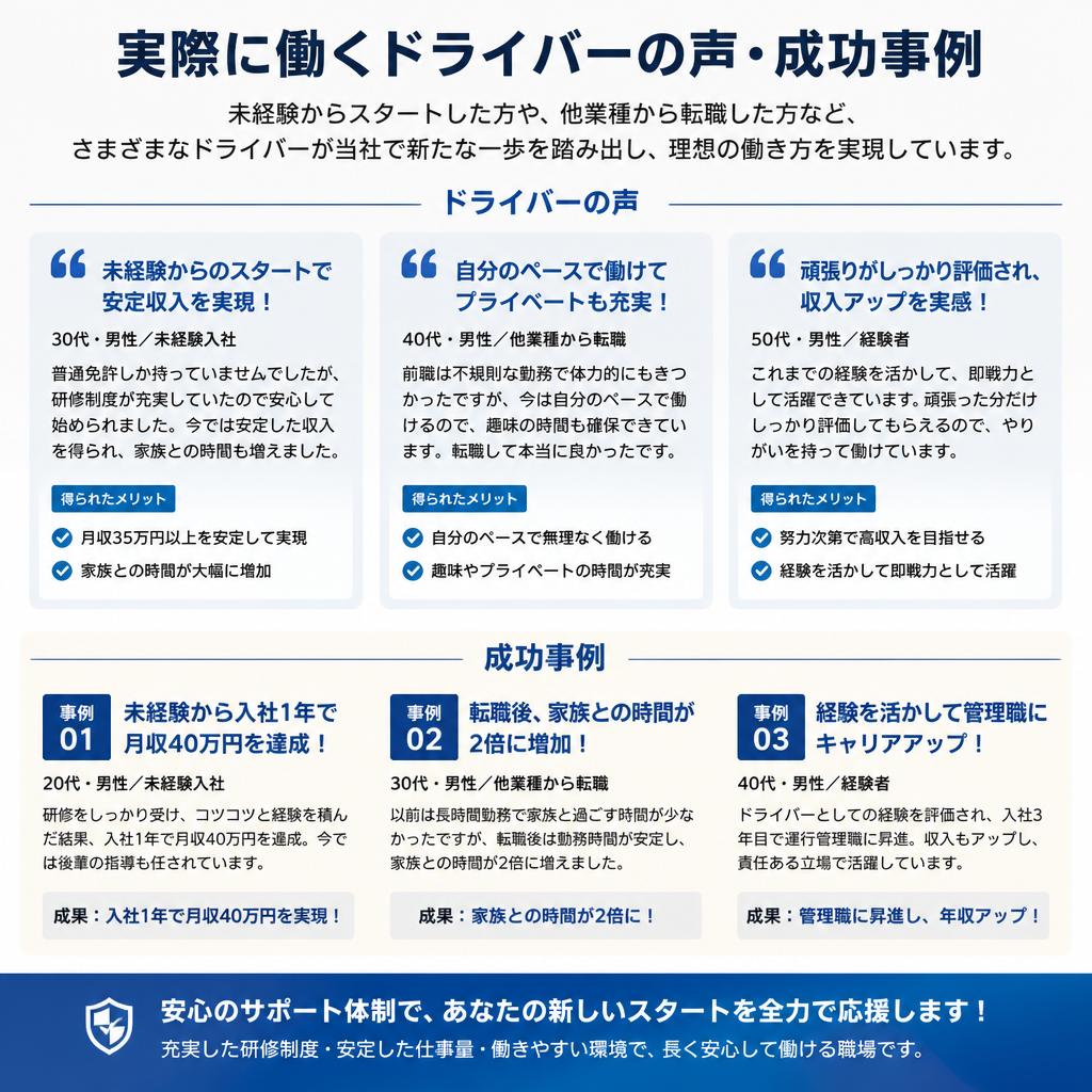5. 業務委託ドライバーの実績