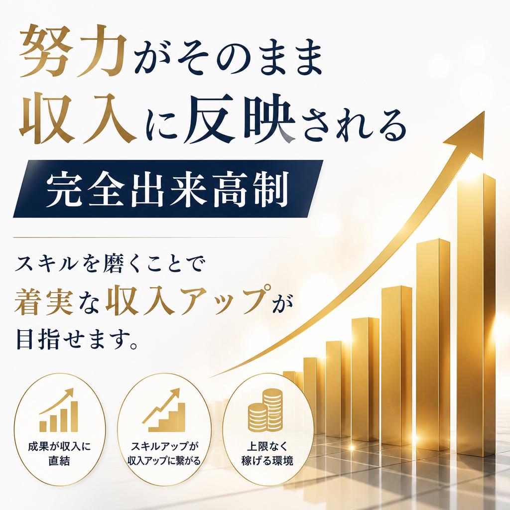 4. 確かな収入アップを狙える仕組み