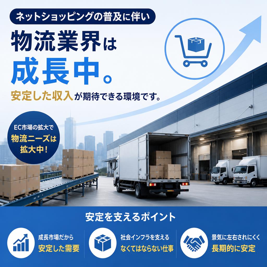 5. 物流業界の将来性と安定収入