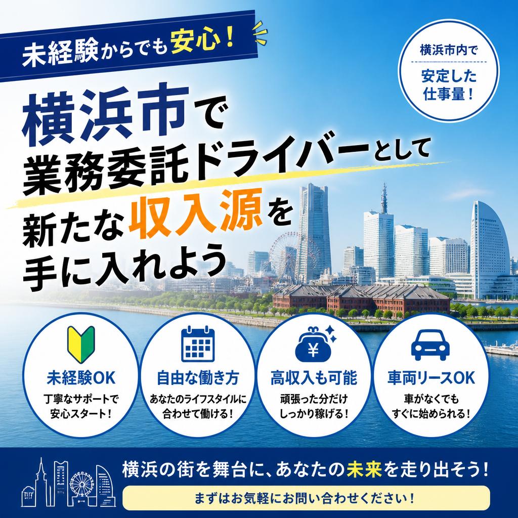 未経験からでも安心！横浜市で業務委託ドライバーとして新たな収入源を手に入れよう