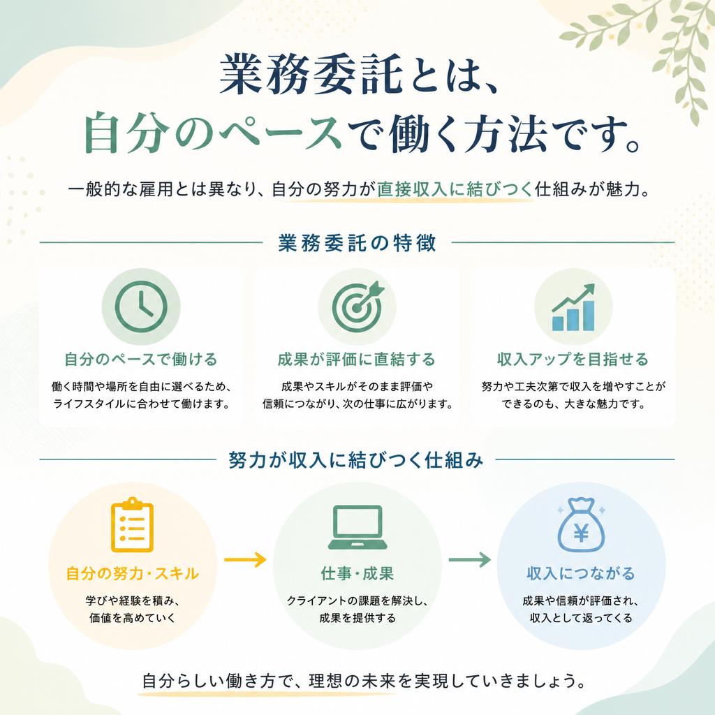 業務委託の魅力とは？
