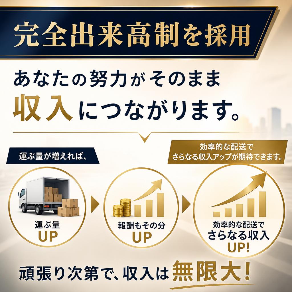 走った分だけ収入アップ