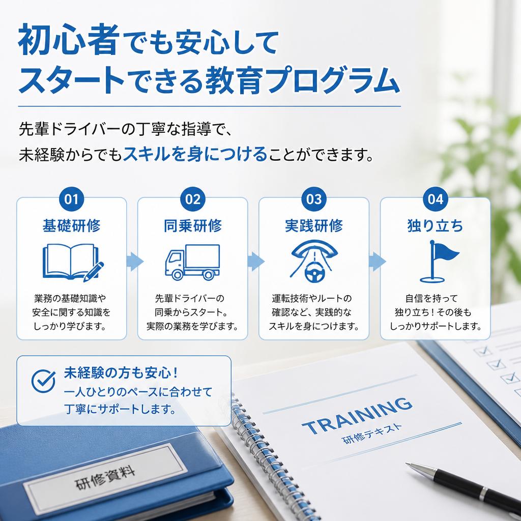 未経験でも安心の教育制度