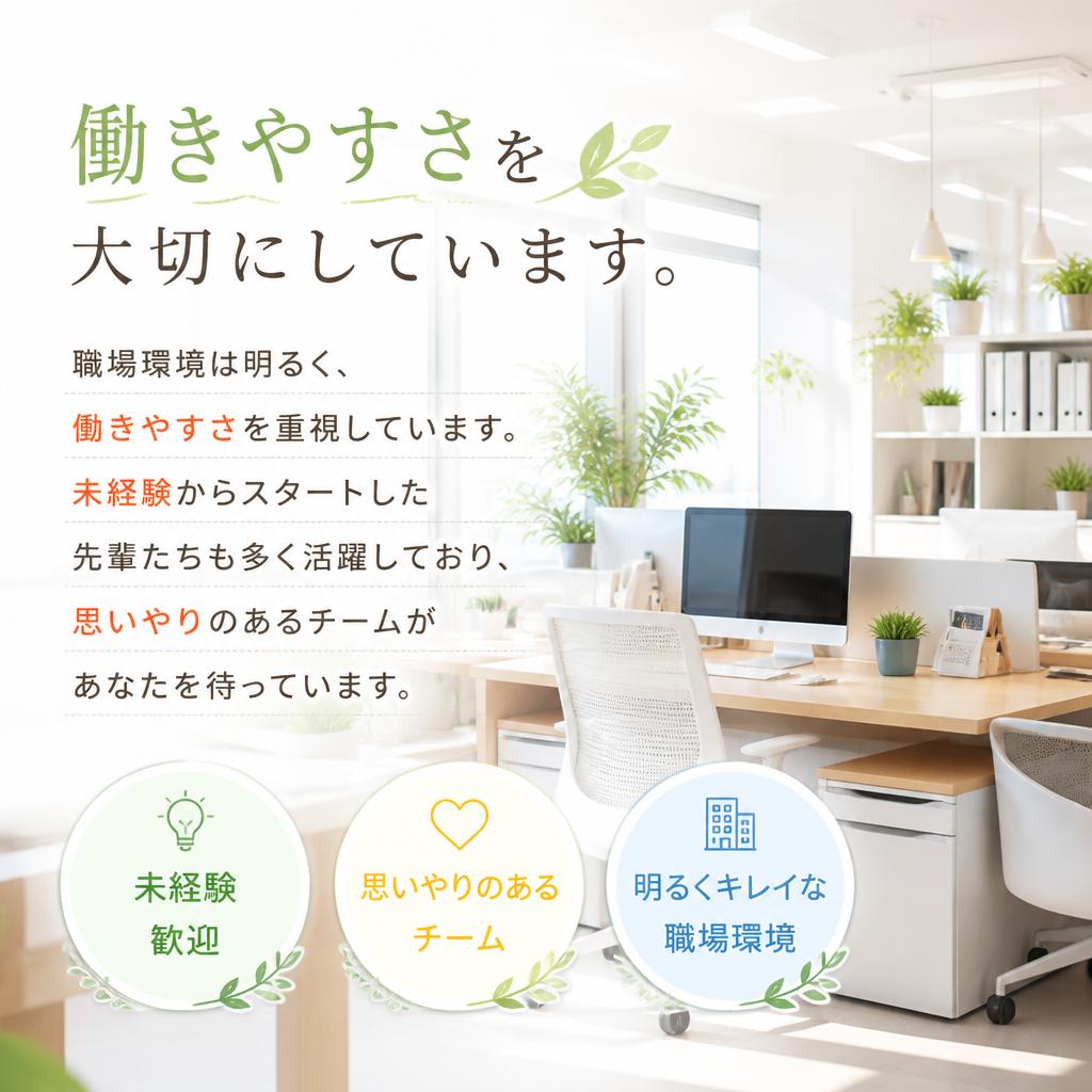 働きやすい環境が整っています