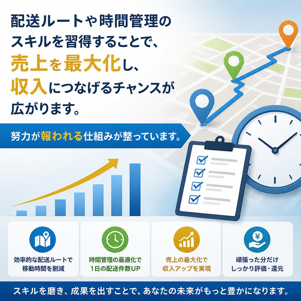 作業効率を上げて収入アップを目指そう!