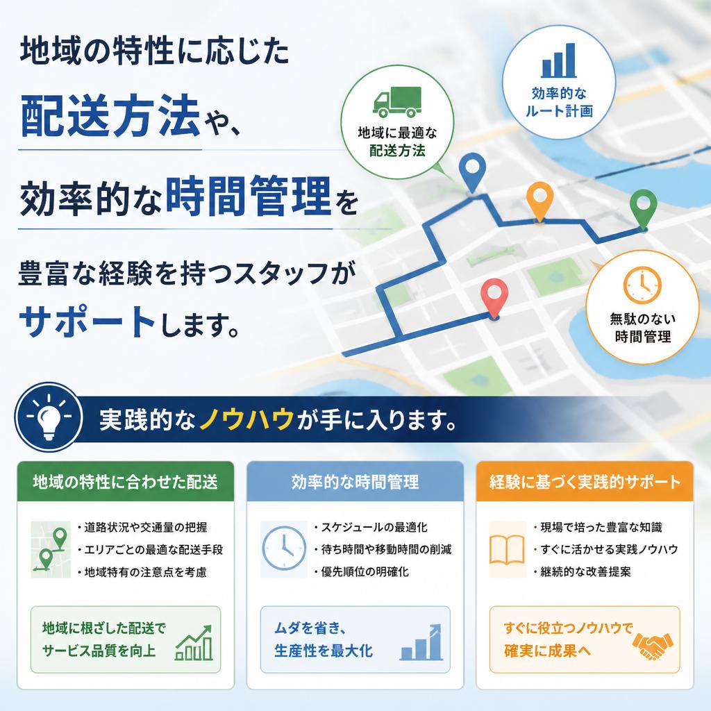 しっかりサポート！業務の進め方を伝授