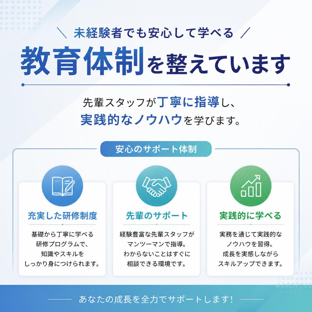 充実した教育制度で安心スタート