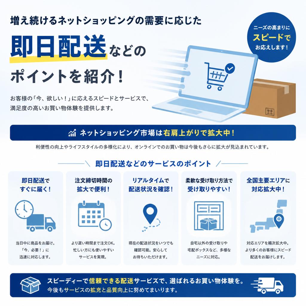 お客様のニーズに応える配送