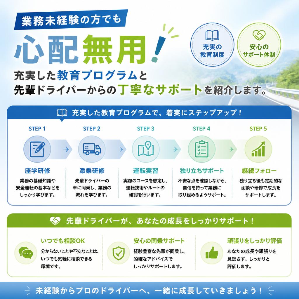 未経験でも安心の教育制度
