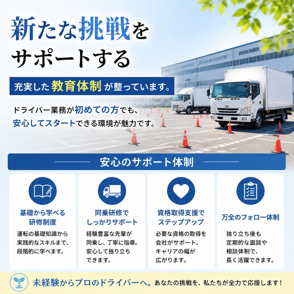 未経験でも安心の教育制度