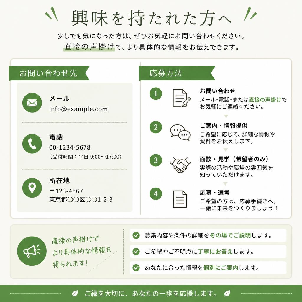 今すぐ応募しよう！