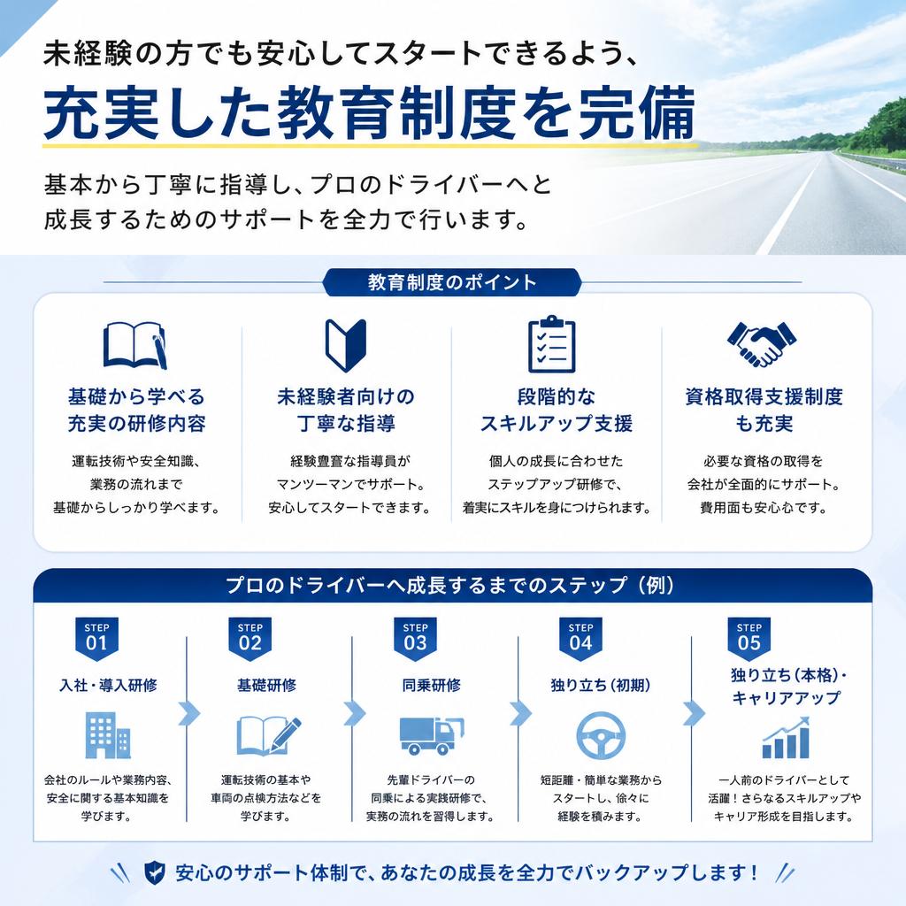 安心の教育制度でサポート