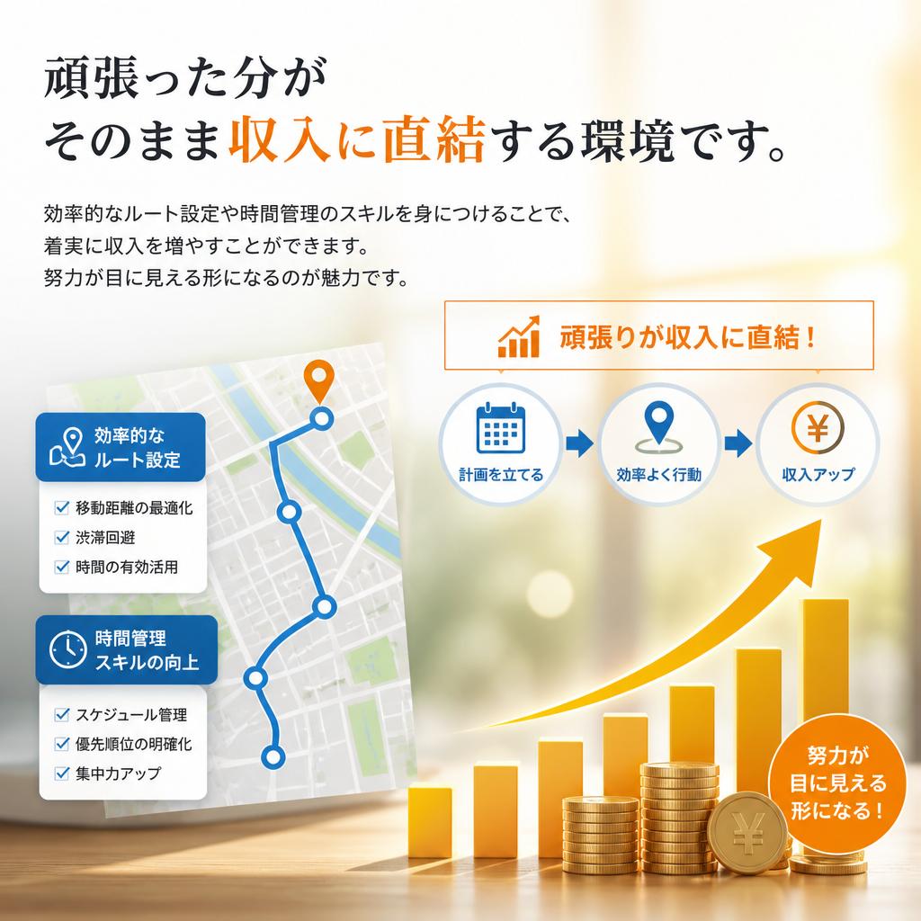 完全出来高制で収入アップ！