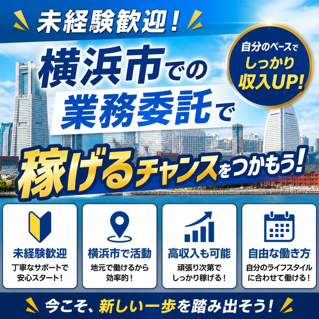 未経験歓迎！横浜市での業務委託で稼げるチャンスをつかもう！