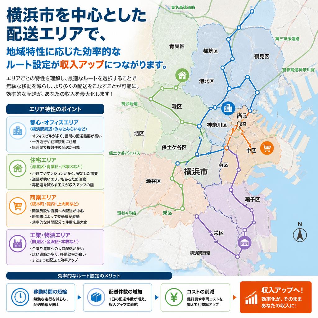 地域密着型の効率的な配送