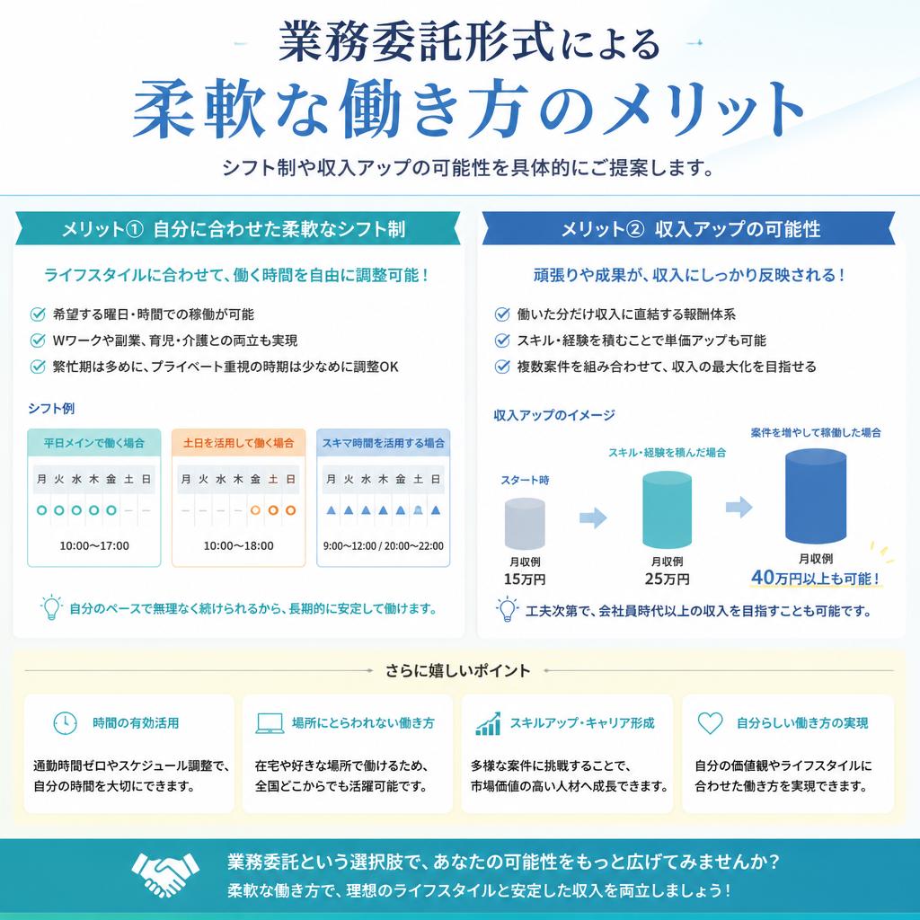 自分のペースで働ける自由