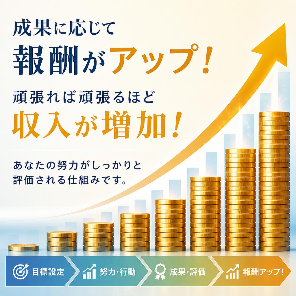 努力が報われる！完全出来高制の魅力