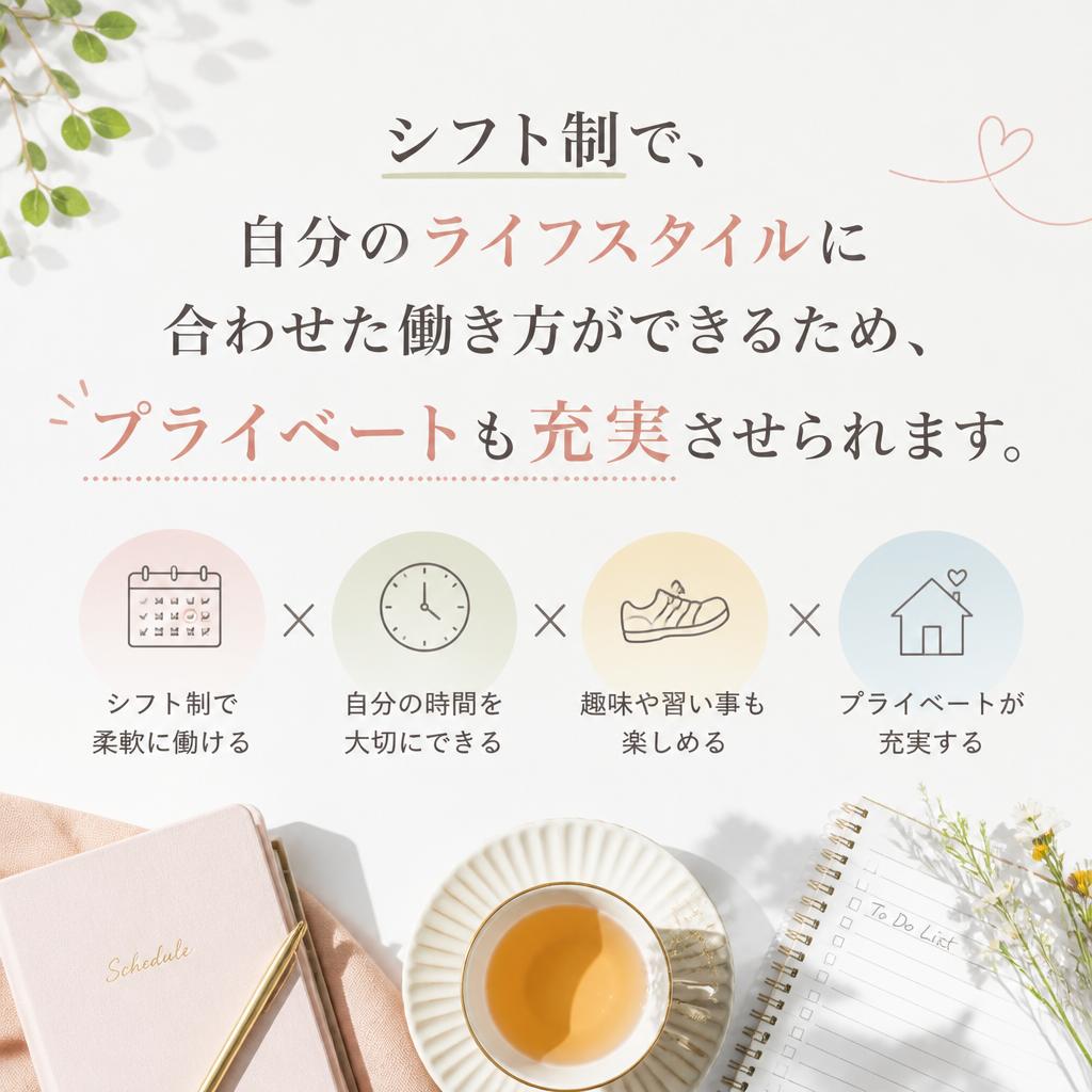 フレキシブルな働き方が可能