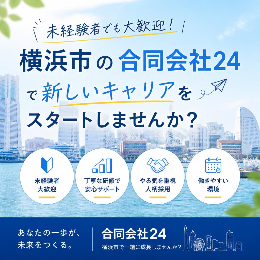 未経験者でも大歓迎！横浜市の合同会社24で新しいキャリアをスタートしませんか？