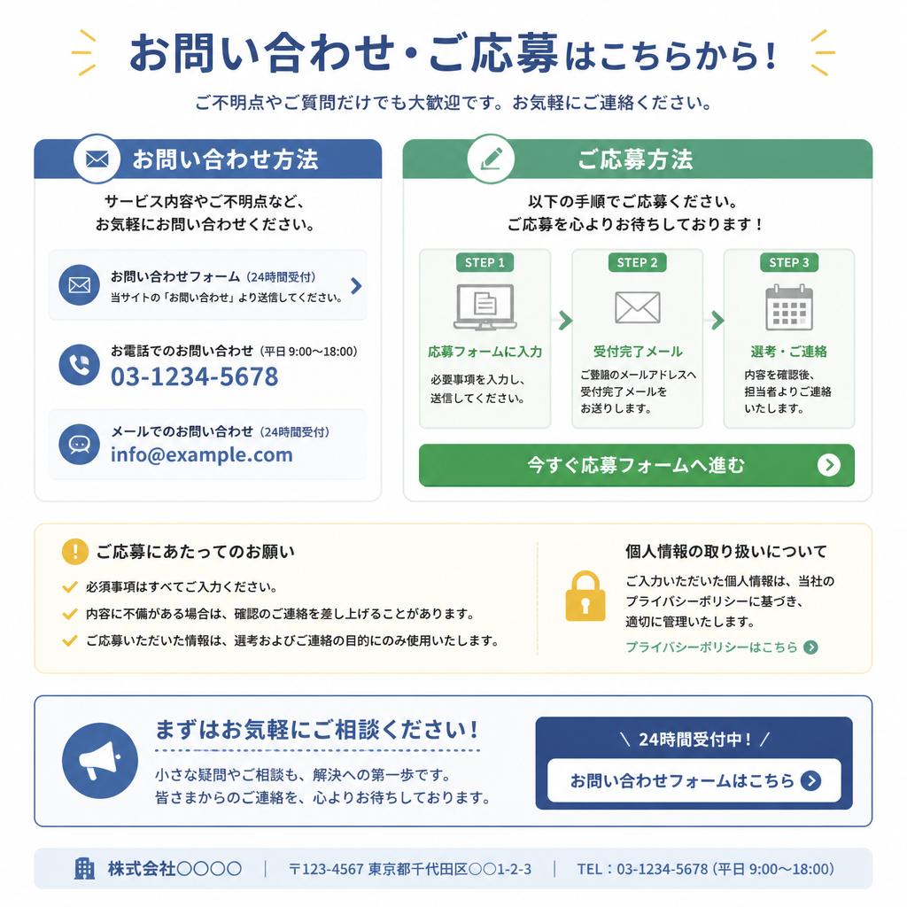 今すぐ応募しよう！