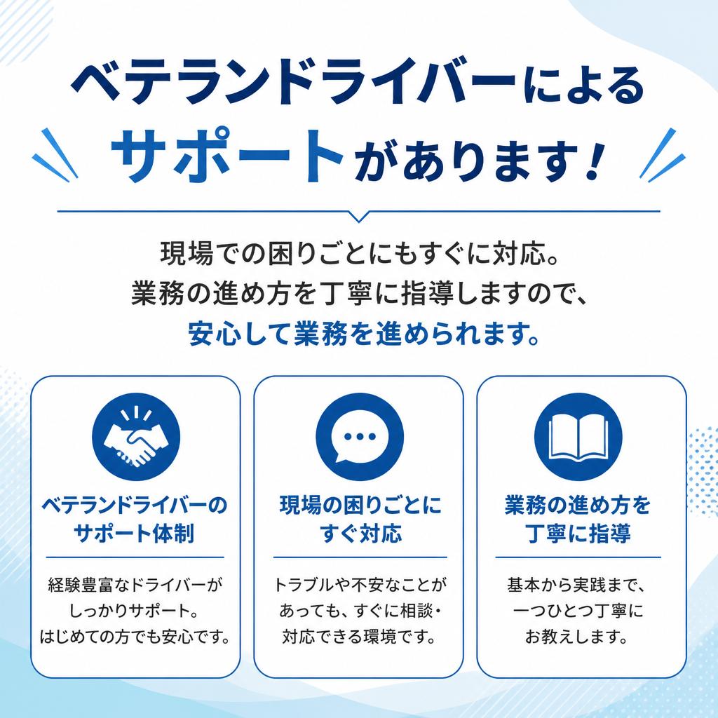 手厚いサポート体制