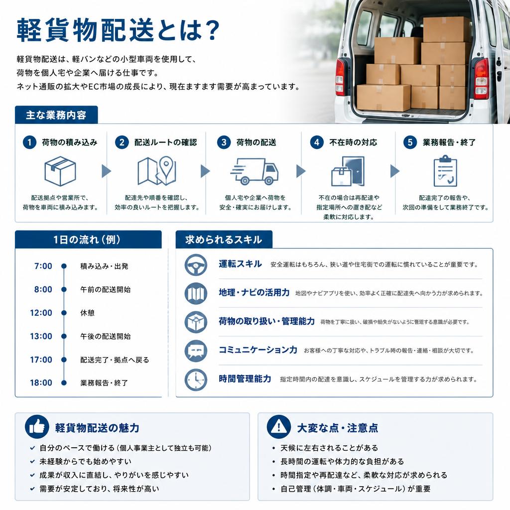 2. 軽貨物配送の仕事のリアル