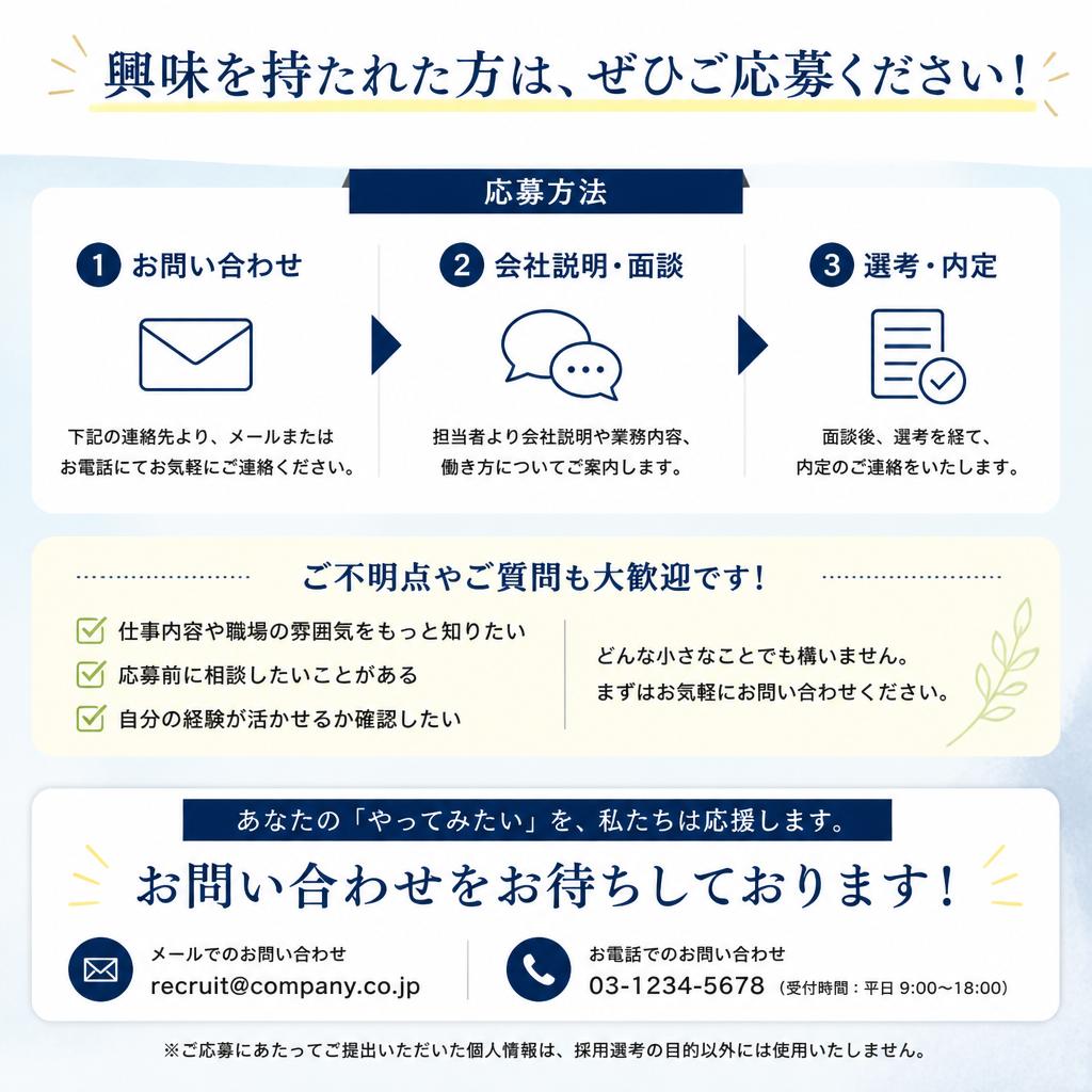 7. 今すぐ応募しよう！